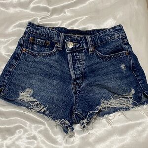 Aeropostale Vintage High Rise Blue Jean Shorts Size 000